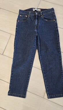 Levi's Blue Denim Slim Capris with Red Trim